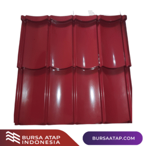 Atap Genteng Metal Non Pasir- Merah Carita